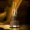 Control Tubicen Retro LED Oil Lamp Rechargeable Kerosene Lamp Cordless Flameless Portable Bedroom Table Light Rotary Switch Creative