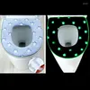Tampas de assento no vaso sanitário laves laváveis e suaves para o banheiro, cobertura removível, brilho- em escuro 87ha