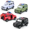 5 stile simulato Simpettazione della scena antincendio auto mini titolatore pull back veicolo modella che chiude la polizia ambulanza per camion per bambini regalo per ragazzi