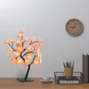 Lampade da tavolo USB LAMPAGNO LED OSSB ROSA FLOWER BONSAI Tree Night Lights Decorazione camera da letto Garland