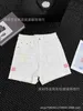 Designer South Oil 23 SpringSummer New CH Small Fragrant Wind Embroidered Shorts Front and Back, High Waist Slim Fit Versatile Jeans, Women's Trend Q7VM