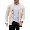 Herentruien Sweater Cardigan Herfst en winter Solid Color Button Europe De Verenigde Staten Casual groot formaat Drop Delivery Apparel C OT2SR