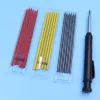 Bleistifte Carpenter Stifte schwarz rot gelb Leads Konstruktion für Zementholz -Holz Metall 2.8 Mechanische automatische Bleistiftstift nachfüllbar Nachfüllung
