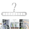 Hangers Multifunction 9 Hole Clothes Hanger 360° Rotate Folding Drying Rack Plastic Space Saving Wardrobe Closet Organizer