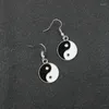 dangle earrings yin yang black and white for womansocip tai chi yinyang友情カップルペンダントジュエリー