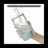 Blender Protein Powder Mixer Shaker Cup Electric Portable Bottle For Coffee Free With USB Rechargeable 1200Mah Blue