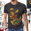 Summer New Men's Year of the Loong Beast Mascot 3D Printed T-shirt