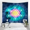 Tapisserier Mandala dekoration hängande trolldom astrologi tapestry boho hippie sovrum