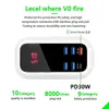 Несколько USB Charger PD 30W Тип C быстро зарядное устройство быстрое зарядное устройство Power Adapter 3.0 Зарядное устройство UK EU US Plug Mobile Phorge Зарядное устройство