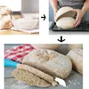 Assiettes 2 pièces 7 pouces panier d'épreuve pain rond avec doublure rotin naturel écologique pour les boulangers professionnels à domicile Ar