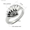 Ringos de cluster simples Novo elegante anel de lasca exclusivo Aceite a laser personalizado para homem jóias de jóias de jóias de anel de casamento Man L240402