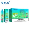 Utco tornado digitale 15000 puffs vape wegwerp e sigaretten 28 ml voorgevulde pod 850 mAh oplaadbaar 2% 5% puff 15k luchtstroom verstelbaar slim scherm originele pen