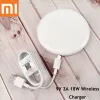 Potties Original Xiaomi Wireless Charger 18W Fast Qi Smart 9V 2A Pad para Mi 9 10 11 12 Mix 3 2s Max 3 para Samsung para iPhone