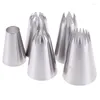 Baking Tools 5pcs Or 3pcs Set Stainless Steel Pastry Icing Piping Nozzles Decorating Tip Cake Cupcake Decorator Rose Accessories Kitchen