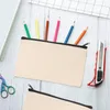 Сумки для хранения 36pcs Canvas на молнии карандаш карандаш корпус косметическая пустая дела сделай сам