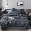 Beddengoed stelt 4 stks geometrische patroongirl boy boid bed cover set dekbed volwassen kindbladen en kussenslopen dekbed