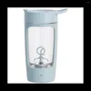 Blender Protein Powder Mixer Shaker Cup Electric Portable Bottle For Coffee Free With USB Rechargeable 1200Mah Blue