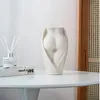 Vases artistique du corps humain Vase décoration de fleurs modernes Jardininiere Creative Ceramic Home Decor Female Femme Feu