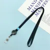 1pc Badges Halter einziehbarer Lanyard -ID -Name Kartenabzeichen Halter Rollen Kette Hangseil Halskette Gurt School Office Supplies