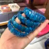 Bangles Natural Apatite Stone Beads Bracelet Natural Gemstone Bangle Charming Jewelry for Woman for Gift Wholesale