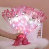 Dekoratif çiçekler 40cm ayı gül sabun çiçek yaratıcı hafif ip yapay oda dekor düğün