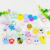 Collane 10pcs fumetti di perle di silicone animale leone gatto pattuglia bpafree per bambini accessori fai -da -te collana