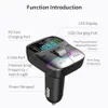 Wireless Handsfree Car MP3 Player Bluetooth Car Kit FM Transmitter Type C PD 25W Dual USB Fast Charging Car Charger GZ01