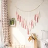 Tapestries 2024 Macrame Wall Hanging-Large Hanging With Wood Beads-Bohemian Decor For Bedroom And Living Room Ornaments