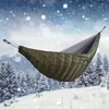 Tapisserier utomhus camping i full längd hängmatta underkvarter ultralätt vinter varm under quilt filt bomull