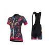 Jersey de ciclismo Sets 2024 Women Women Set Bike Roupas de bicicleta Bicicleta MTB Sport Use manga curta Ciclismo Roupa Drop entrega Esportes ao ar livre