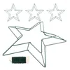 Fiori decorativi 1 set di ghirlanti metallici a forma di stella Filo che produce cornici con ferro