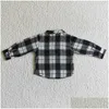 Vestes 2024 Arrivations RTS Fashion Shirts à manches longues Little Kids Plaid Tops Boys T Childrens Fall Drop Livrot Baby Maternity Clothin Otzgd