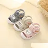 Primeiros caminhantes sandálias de bebê verão 0-1-2 anos meninos e meninas de sola macia Anti-SLIP Spring Toddler Shoes Anti-Kick Drop Drop Kid Ottax