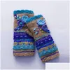 Five dita guanti da donna inverno inverno calda fiore in maglieria per le favigli di consegna calare dh9f3