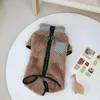 Dog Apparel Autumn And Winter Pet Clothing Double Loop Buckle Four Leg Plush Jacket Warm Comfortable Personalized