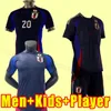 2024 Japan Soccer Jerseys 24 25 home blue TSUBASA ATOM Japanese 2025 Football Shirt HONDA KAGAWA OKAZAKI Men Kids child adult Full Set