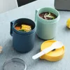 500ml Lunch Box Portable Food Thermal Insulated Container Breakfast Cup Leak-Proof Soup Milk Thermos Bottle Tumblers With Spoon