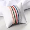 Pulseras de eslabones ZHOUYANG Pulsera de tenis para mujeres Kpop Color cuadrado de lujo Zircon Joyería ajustable al por mayor de las mujeres coreanas DZH007