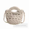 Flickor ihåliga vävande handväskor barn Braid Single Shoulder Påsar Fashion Children Beach Holiday Crossbody Bag Z7487