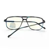 Lunettes de soleil Cadre TR90 Anti-Blue TR90 avec charnière à ressort et doubles lunettes de jante rétro Double Retro pour les hommes Femmes Small Size 72024