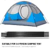 Schuilplaatsen 2 stks camping tent pool 4.9/4.48/4/3,4/3,3 m glasvezelstaven lichtgewicht luifel luifel luifel ondersteunende staven