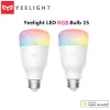 제어 Yeelight LED 전구 1S 8.5W RBGW AC100240V E27 800LM LUMENS SMART WIFI 전구 Apple Homekit 원격 제어