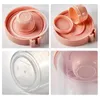 2024 Breakfast Oatmeal Cereal Nut Yogurt Salad Cup Seal Container Set with Fork Sauce Cup Lid Bento Food Taper Bowl Lunch Box - for - for