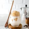Coffee Scoops 2pcs Long Handle Spoon Japanese Style Wooden Stirring Retro Honey Dessert Ice Cream Scoop Tableware