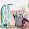 Fall Japan Kokuyo Pencil Case Standing Pen Holder Dractable Pencil Bag stor kapacitet Stationer Box Kawaii School Supplies