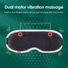 Elektrisch verwarming Oogmasker voor slapende compress Vibratie Oogmassager Warmtherapie Slaapmasker verlicht droge ogen 240322