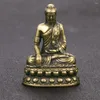 Figurines décoratives Mini Bouddha Bouddha Pithers pour la collection Culte antique Fengshii Décoration Unique Design Pure Brass Sakyamuni