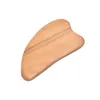 Massage Stones Rocks Natural Wood Gua Sha Stone Face Massagers Scraphers Tools for Face Neck Back Body 240403