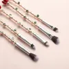 5pcsset morbido a forma di rosa spazzola set di pennelli soffici in fibra sintetica ombretto Multifunctional Eyebrow 240403
