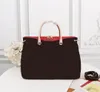 Luxurys designer Bag 40906 Men Women Genuine Leather Handbags Lady Classic Large Capacity Purses mini Tote Bags wallet C76 free shipping